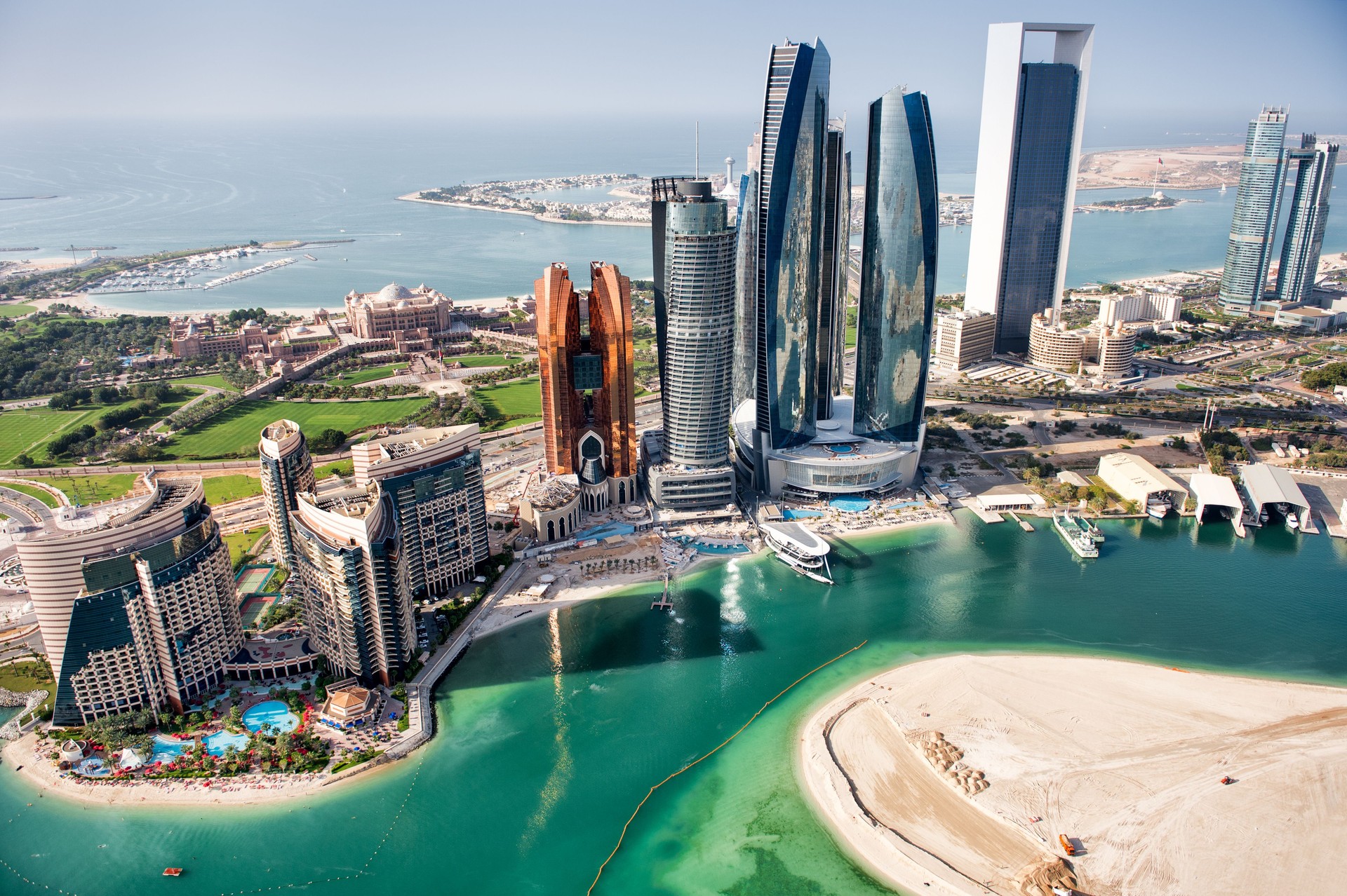 Abu Dhabi aerial view